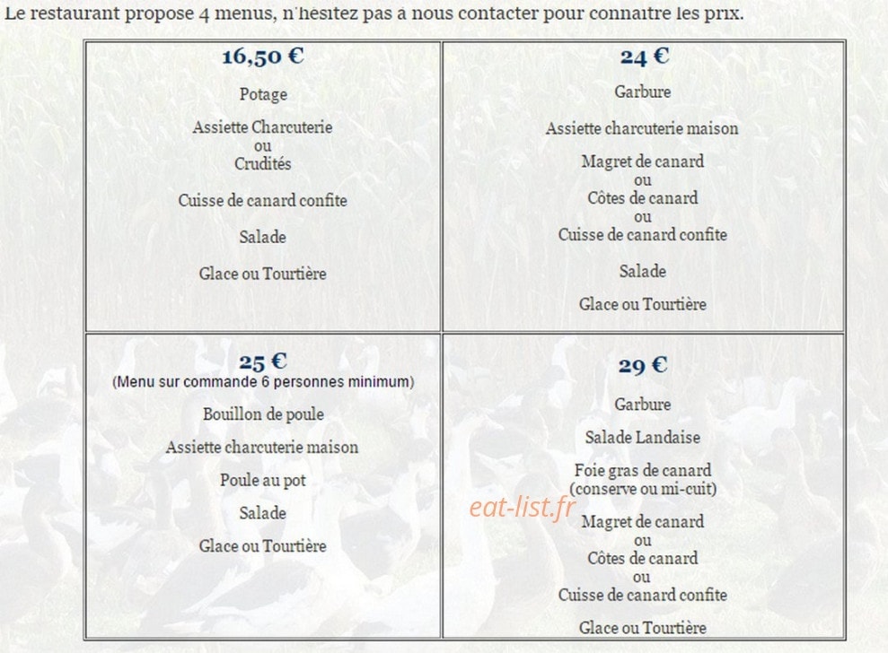 Ferme Lacere — carte page 2