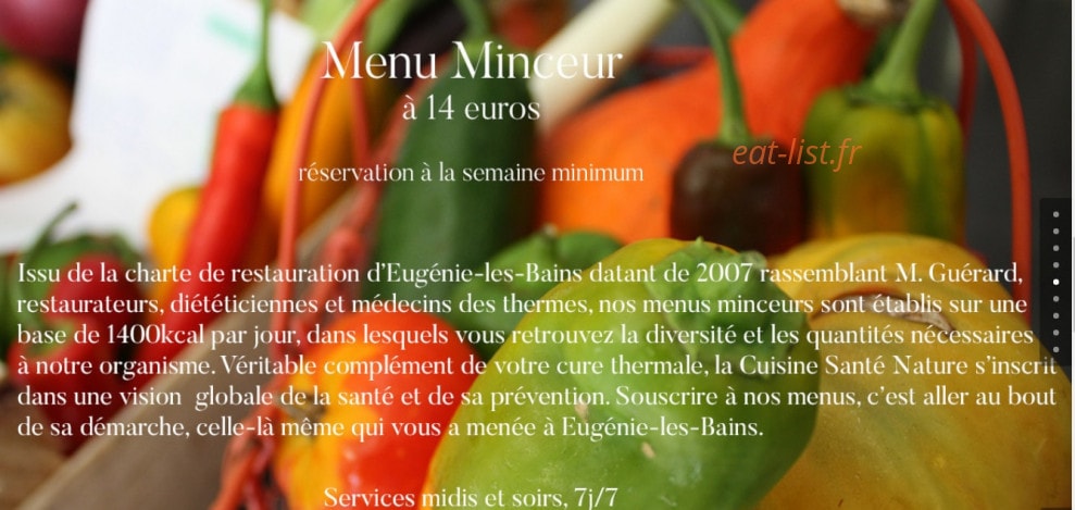 Chez Léonie — carte page 1