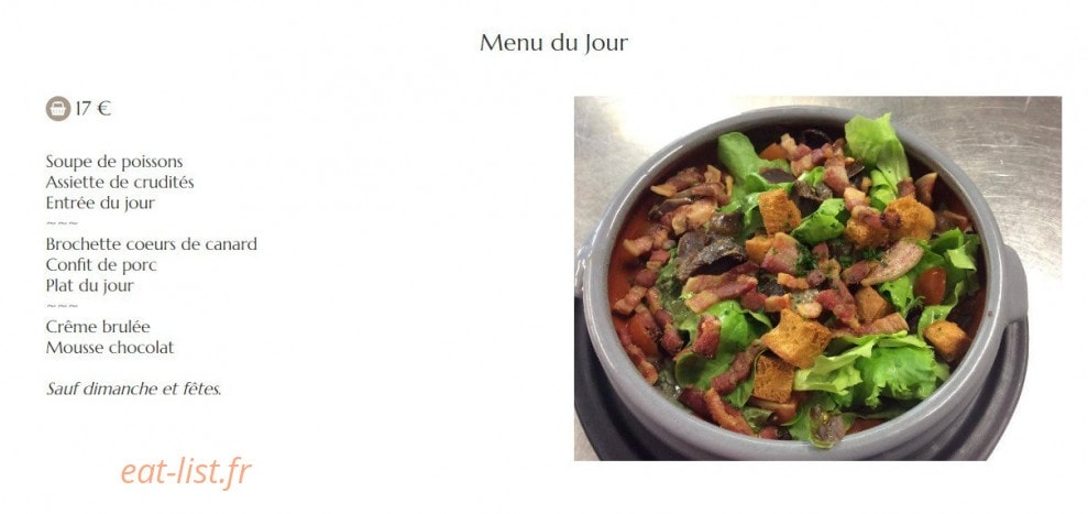 Hôtel Restaurant le Commerce Darracq — carte page 3