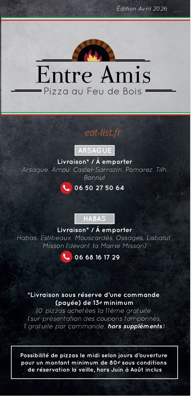 carte et menu