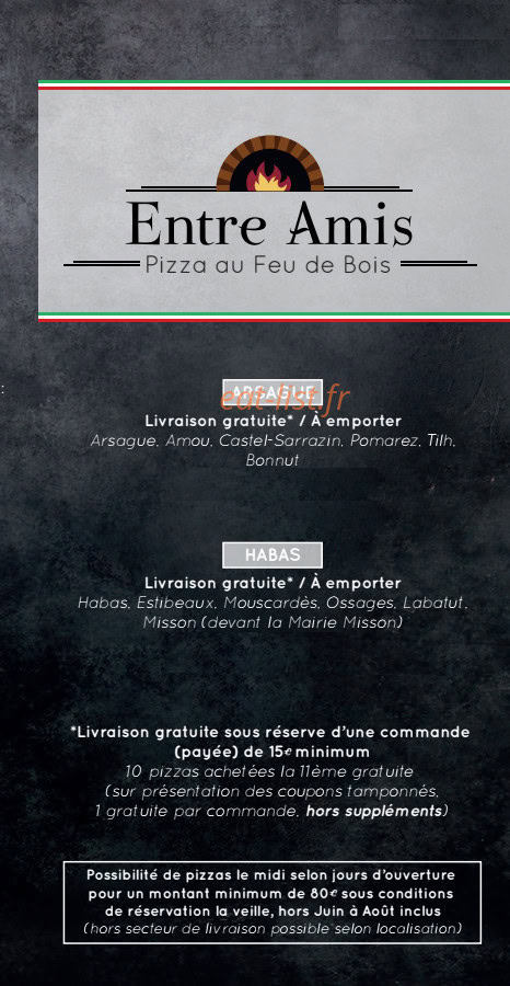Entre Amis — carte page 1