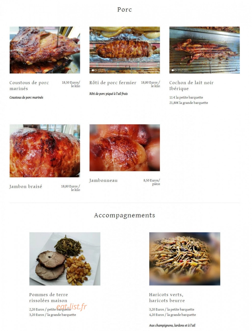 Chez Lili et Nicos — carte page 2