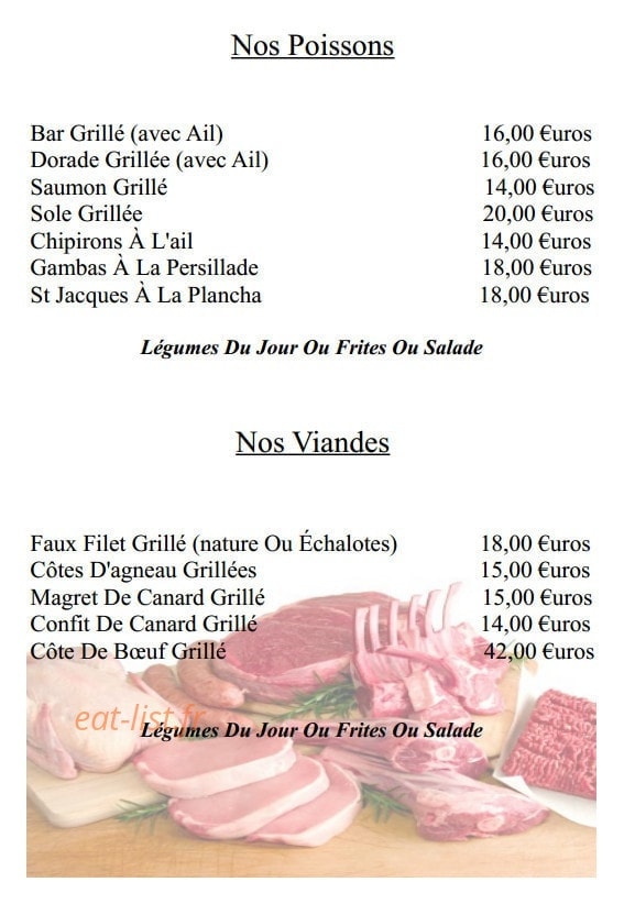 Crêperie Restaurant Du Fronton — carte page 3