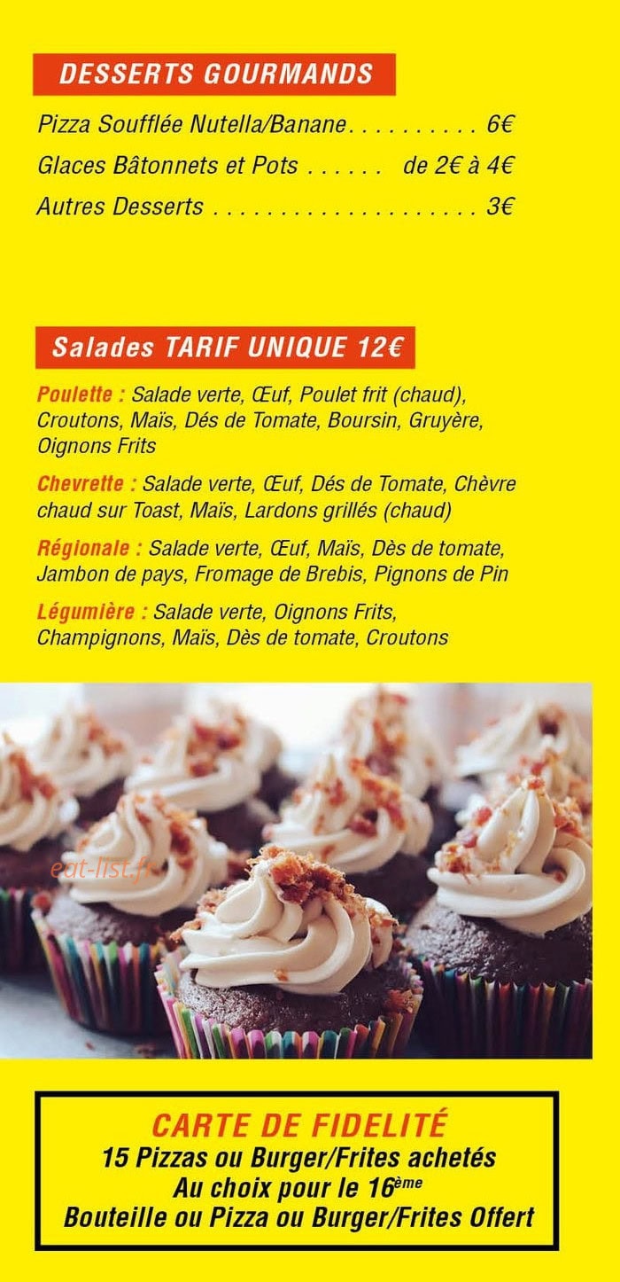 Chez Papy Pizz — carte page 5