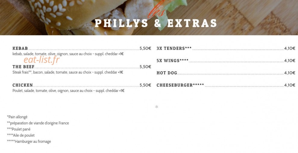 Brooklyn Burgers n' Pizzas — carte page 3