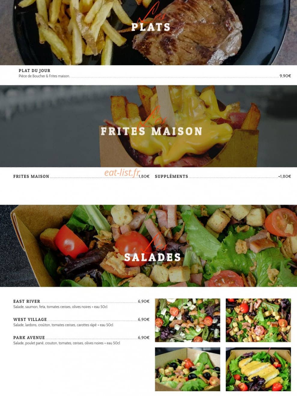 Brooklyn Burgers n' Pizzas — carte page 5