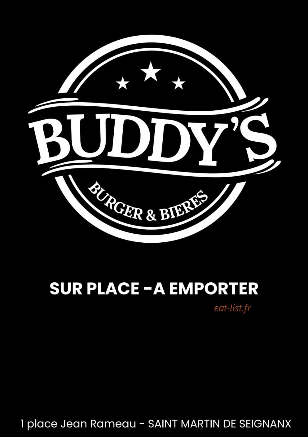 Buddy's — carte page 1