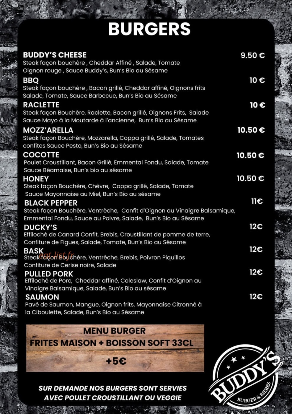 Buddy's — carte page 2