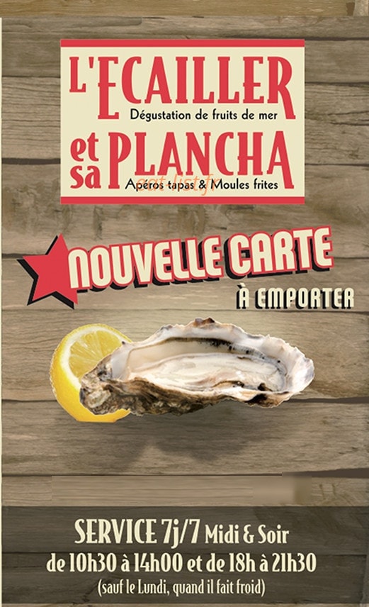 L'Écailler et sa Plancha — carte page 1