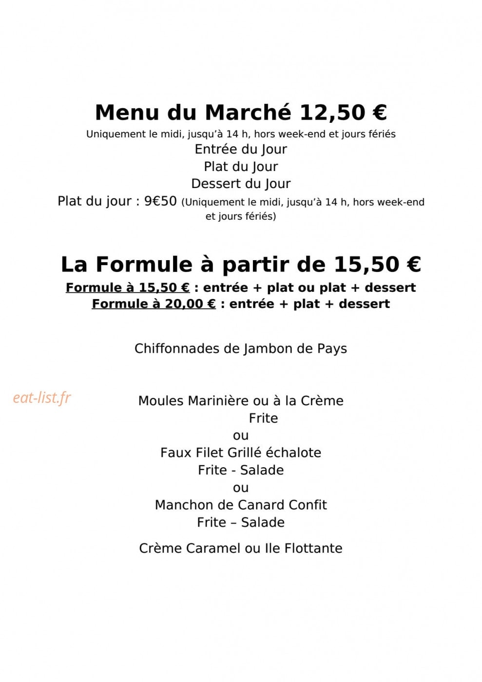 Le Domaine — carte page 1