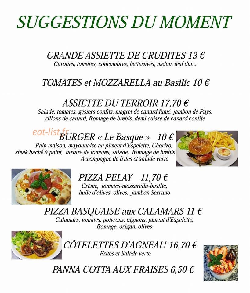 La Pizz'eenne — carte page 2