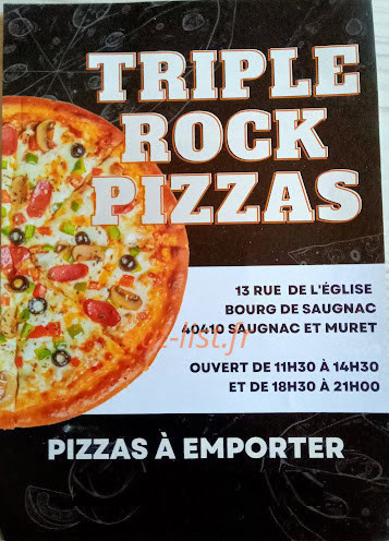 Triple Rock Pizza — carte page 1