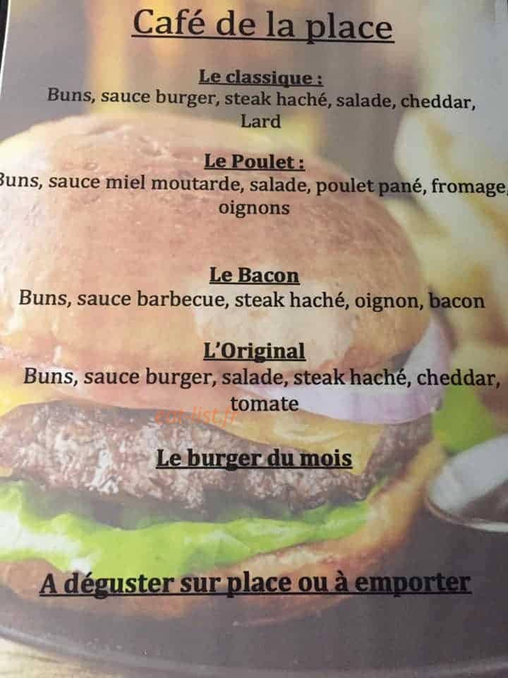 Le Café de la Place — carte page 3