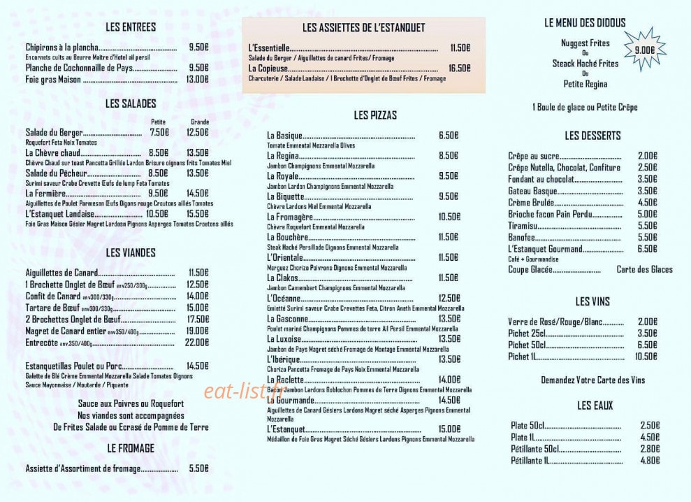 L'estanquet — carte page 1