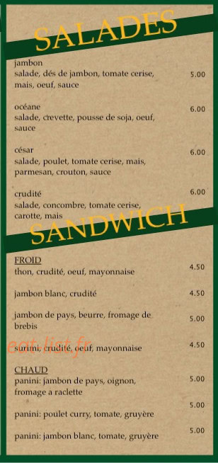 L'imprévu — carte page 2