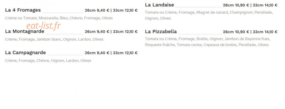 Pizza Story — carte page 3