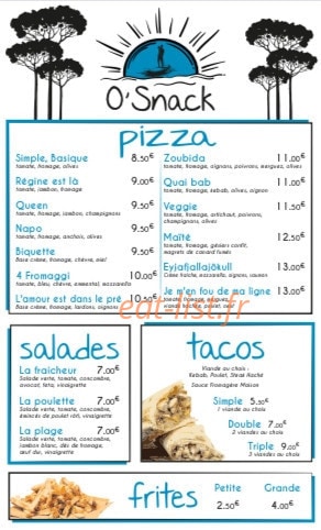 Le Patio — carte page 1