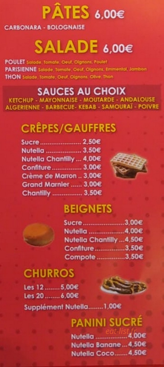 Chez Alex — carte page 4