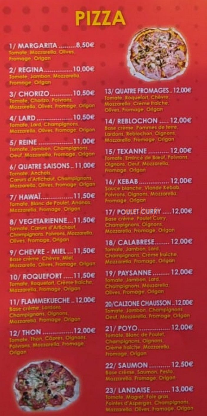 Chez Alex — carte page 2
