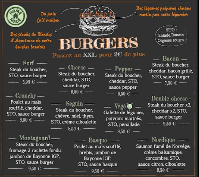 Le Surf — carte page 2