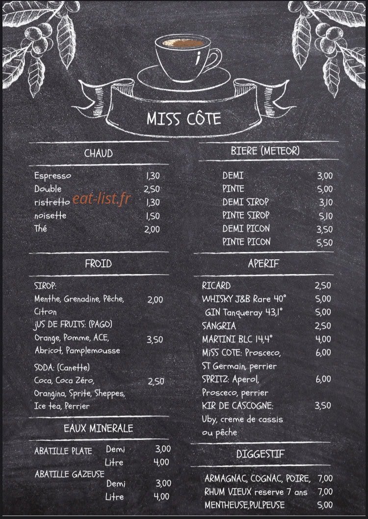 Miss côte — carte page 2