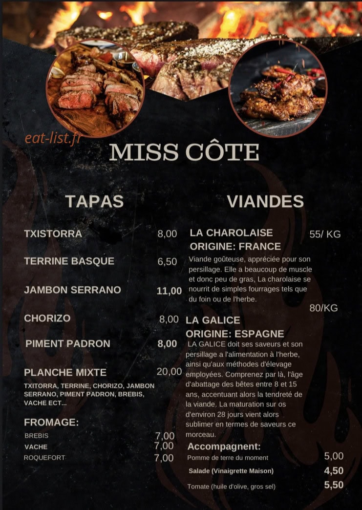 Miss côte — carte page 1