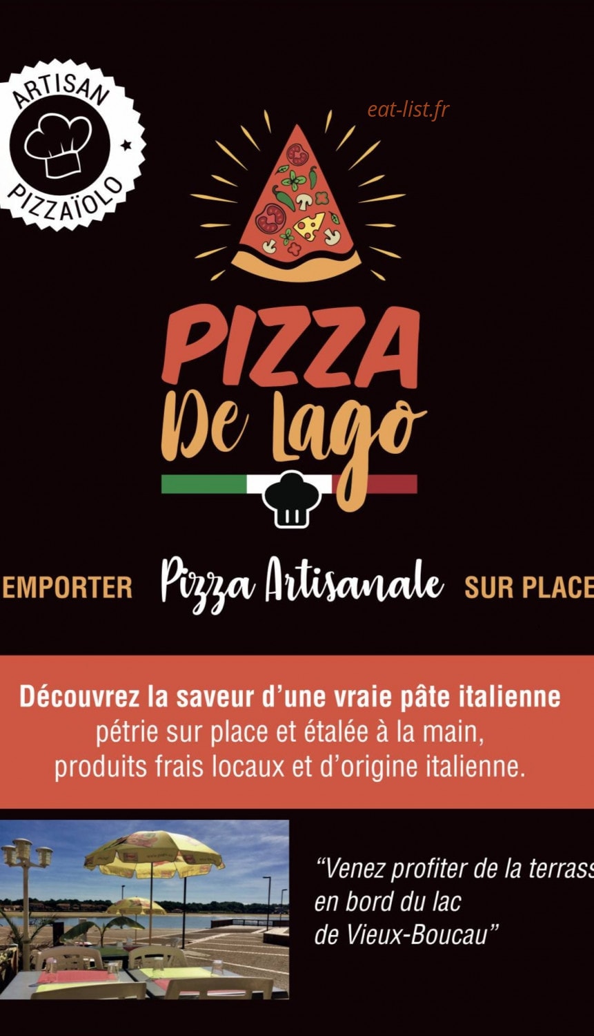 Pizza De Lago — carte page 1