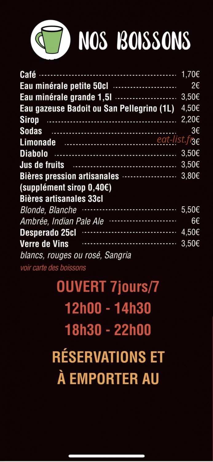 Pizza De Lago — carte page 6