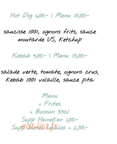 Carte et menu de Sandwicherie Moana à Vieux Boucau les Bains — Les kebabs et hot dog