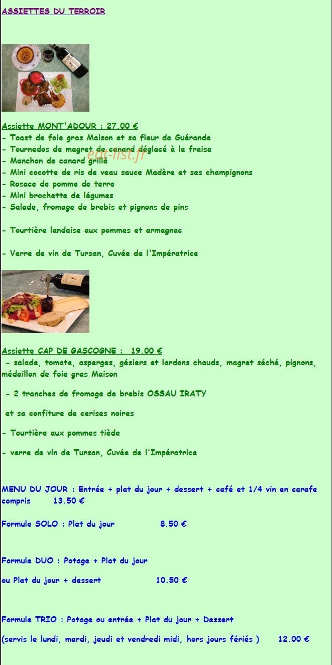 Le Touron — carte page 1