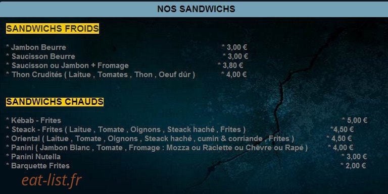 Cartouche pizzas — carte page 5