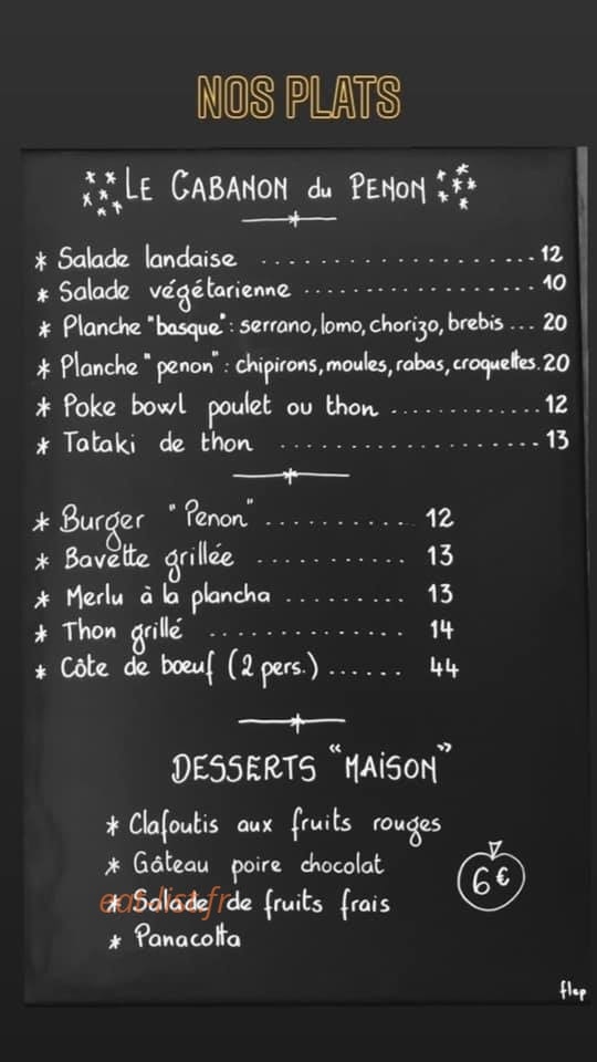 La Cabane du Penon — carte page 2
