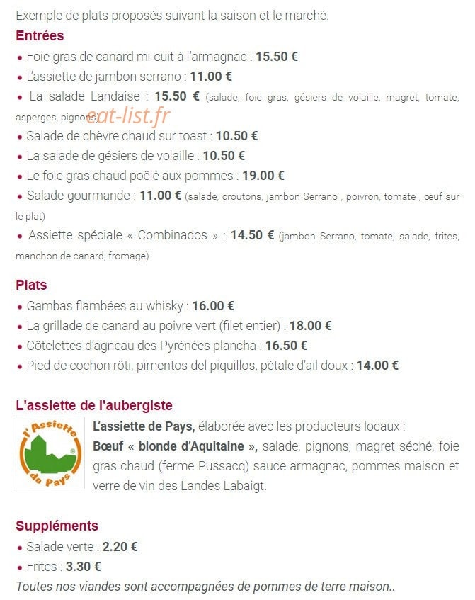 La Côte d'Argent — carte page 1