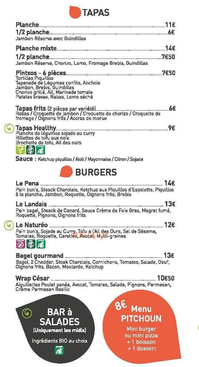 La Pena Natureo — carte page 2