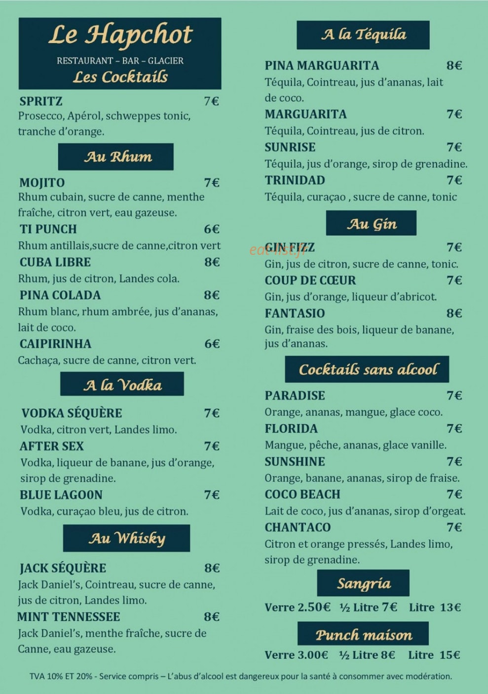 Le Hapchot — carte page 7