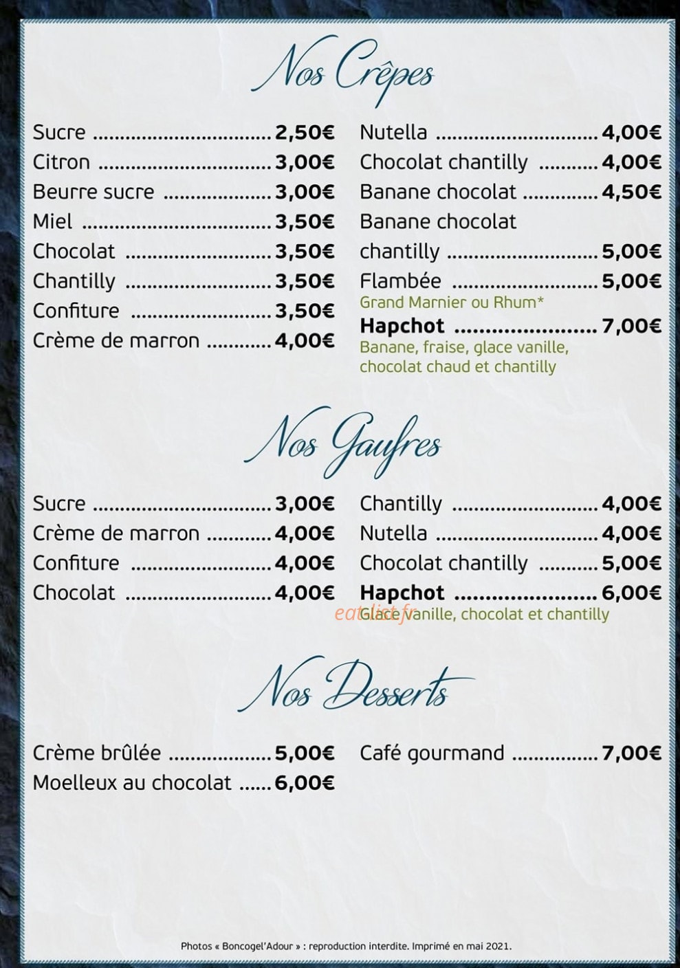 Le Hapchot — carte page 3