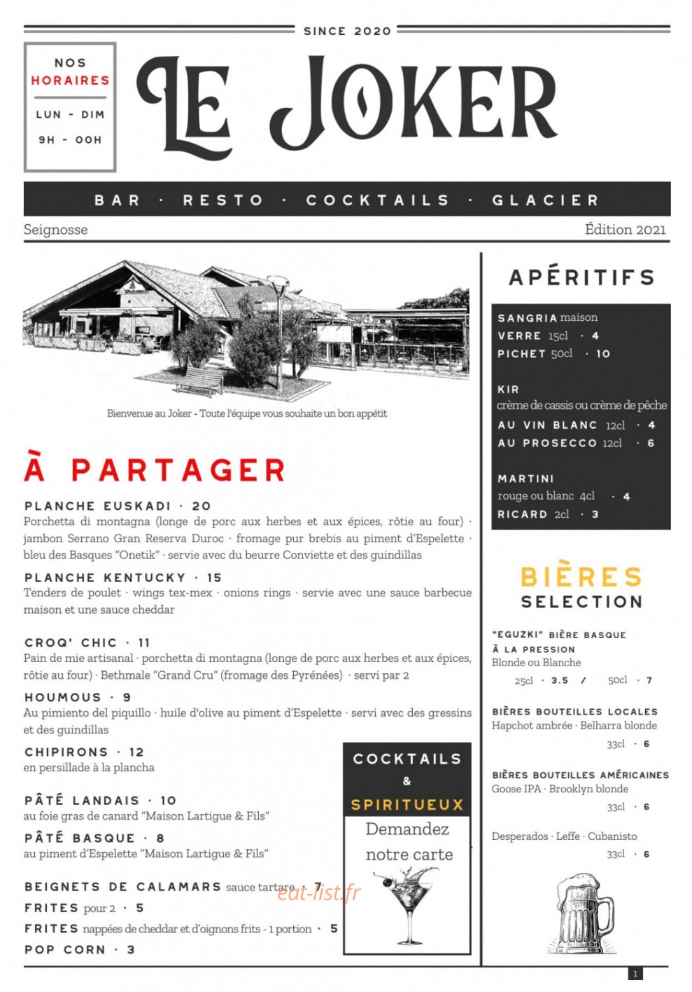 Le Joker — carte page 1