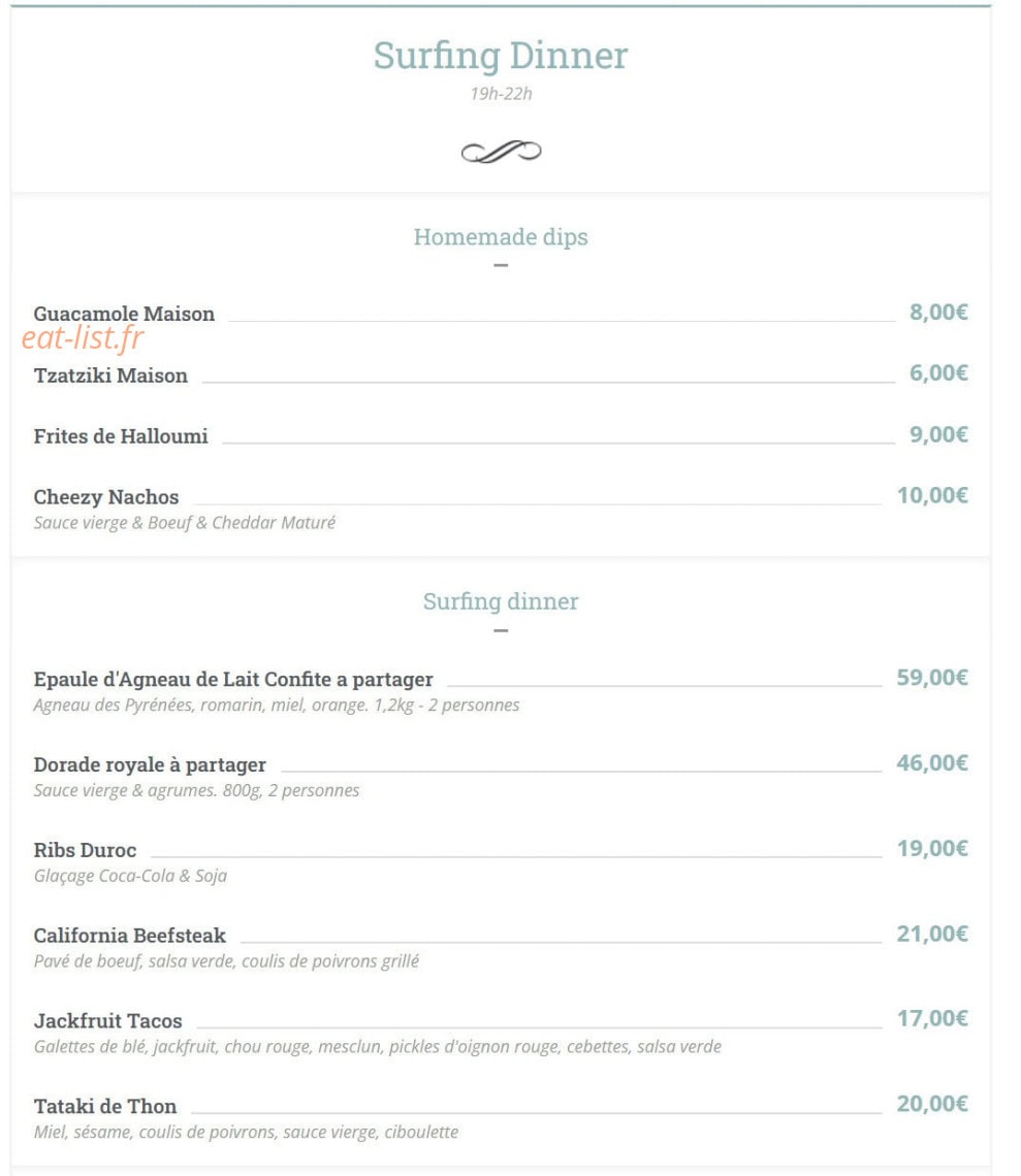 Le Surfing — carte page 3