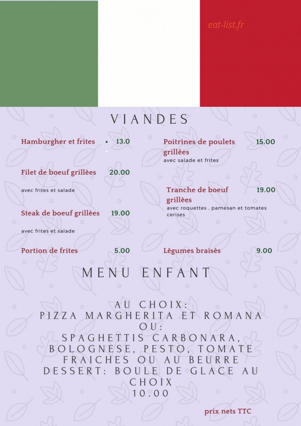 La Belle Venise — carte page 4