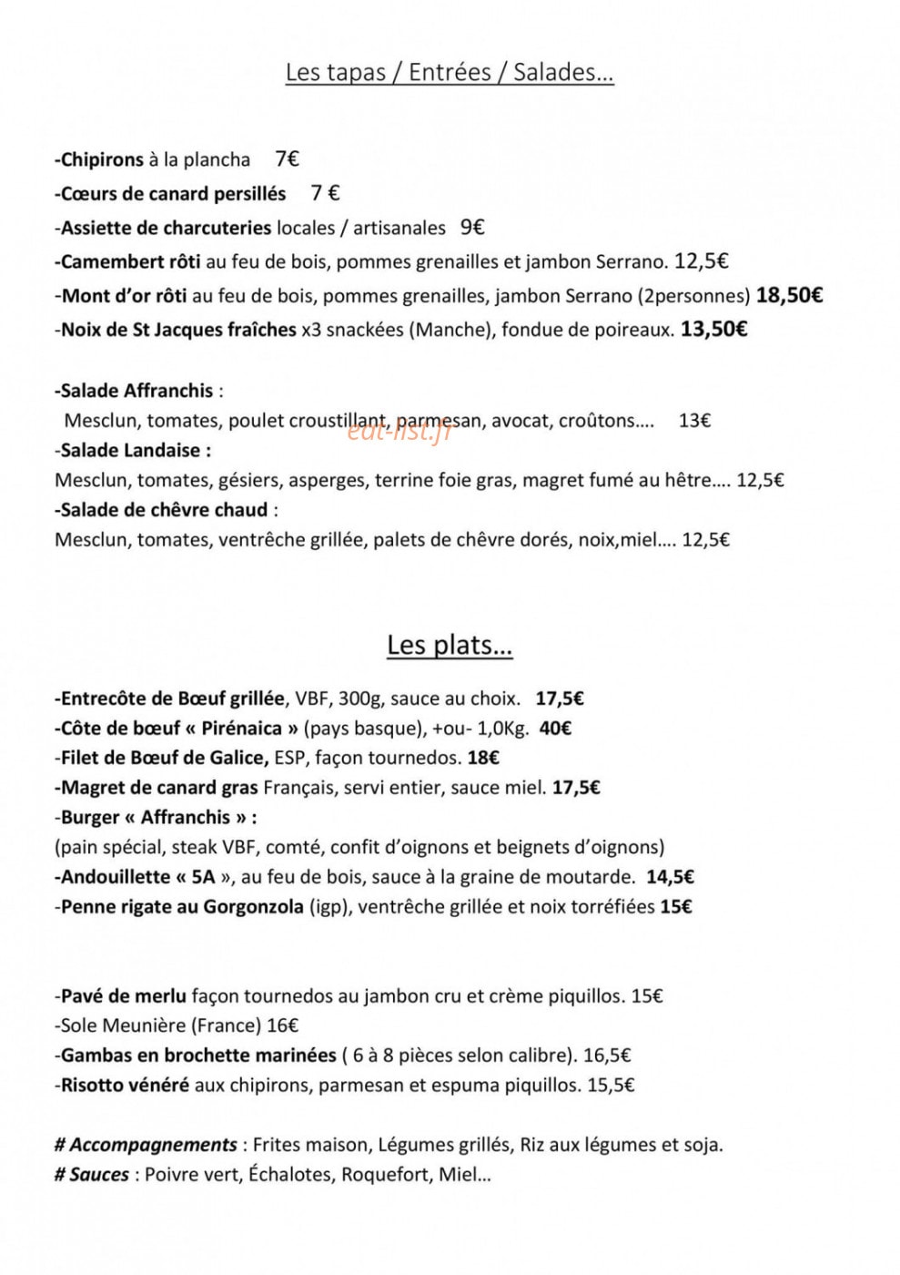 Les Affranchis — carte page 1