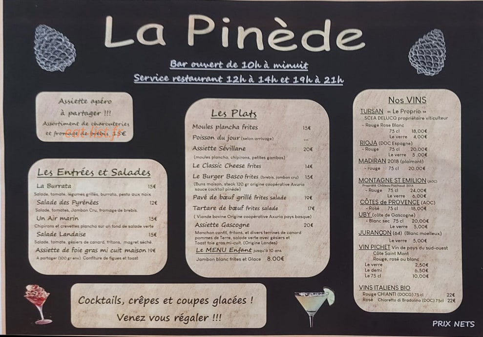 La Pinede — carte page 1