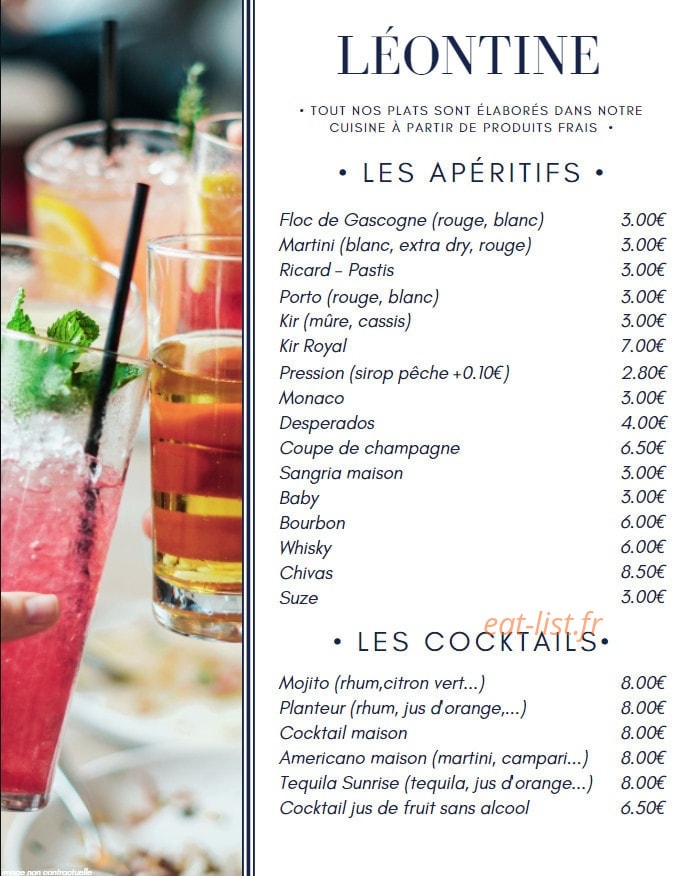 Léontine — carte page 1