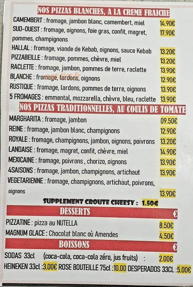 Le Tuco Plage — carte page 1