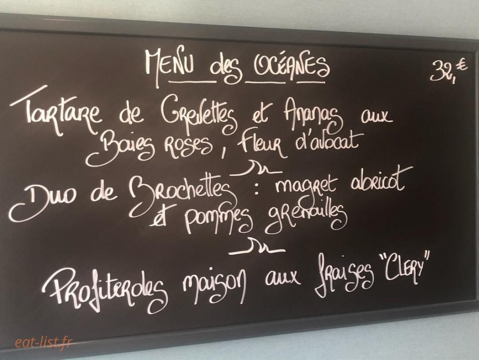 L'Instant Gourmet — carte page 1