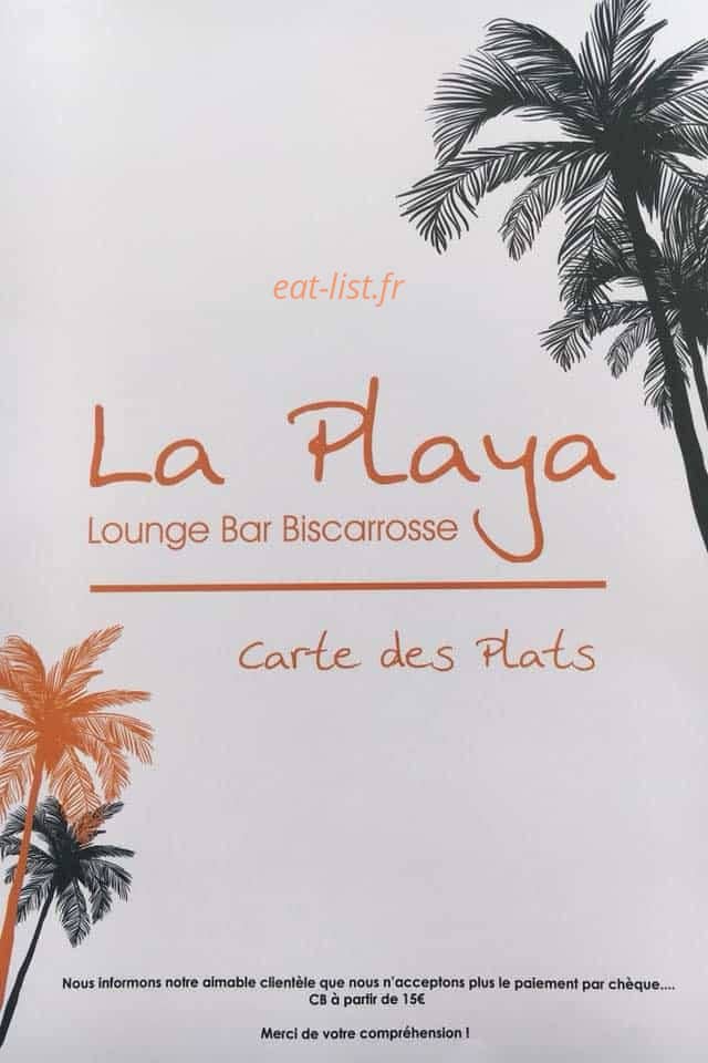 La Playa — carte page 1