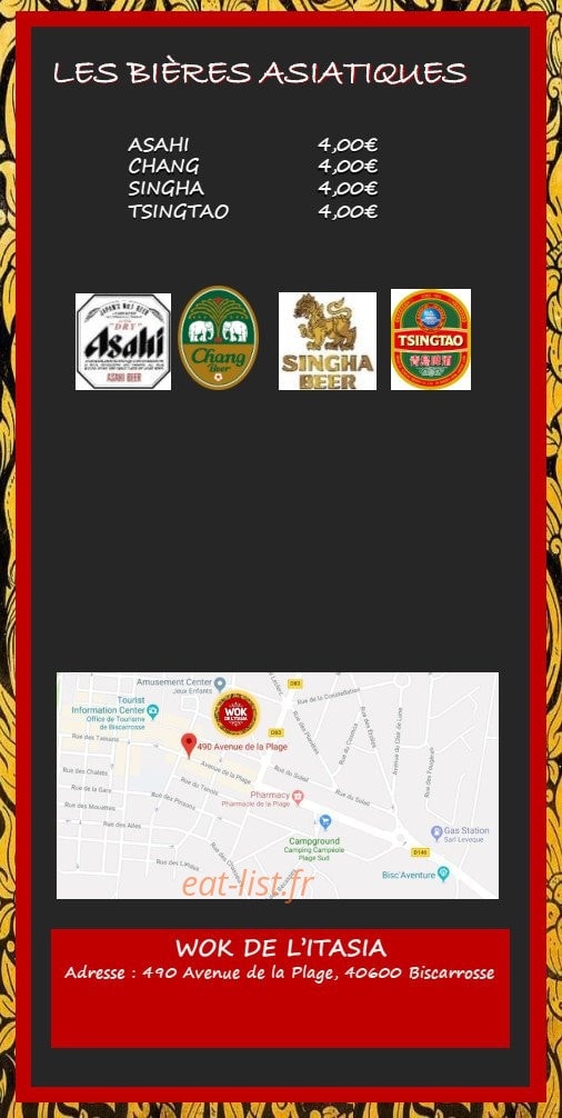Le Wok de l'Itasia — carte page 4