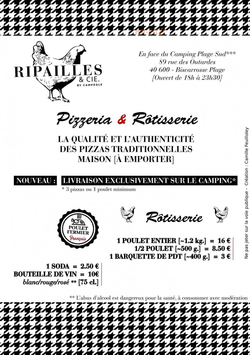 Ripailles & Cie — carte page 1