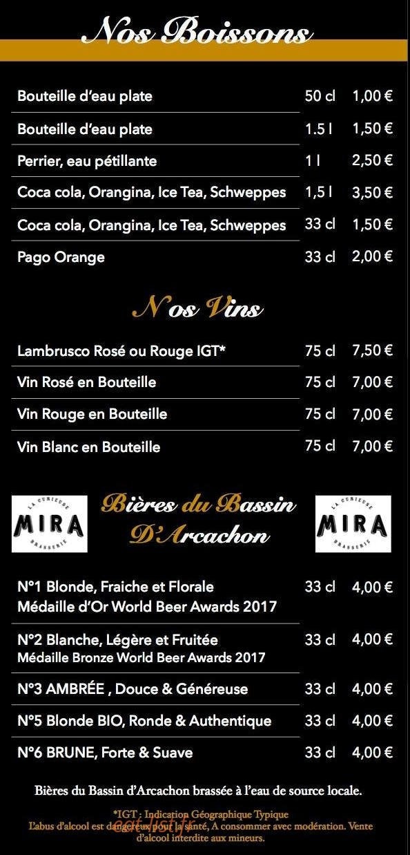 Au Parrain Pizza — carte page 5