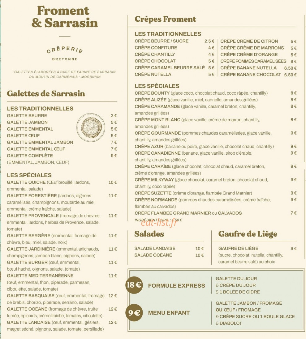 Froment et Sarrasin — carte page 1