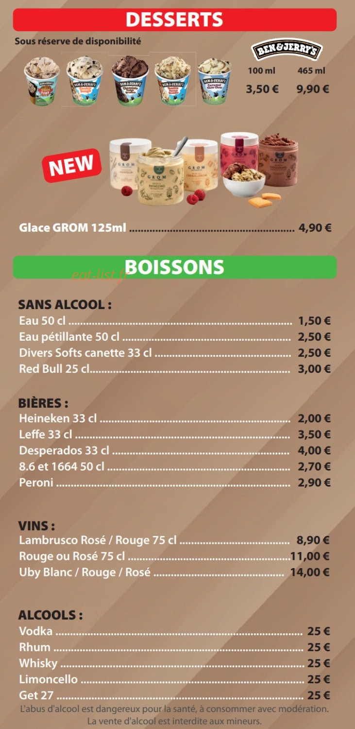 Kart Pizza — carte page 6